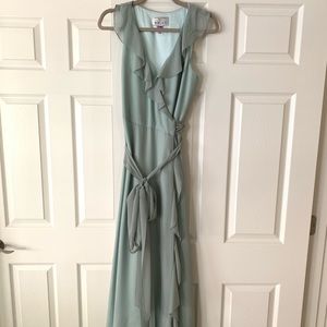 BHLDN Donna Morgan collection bridesmaid dress